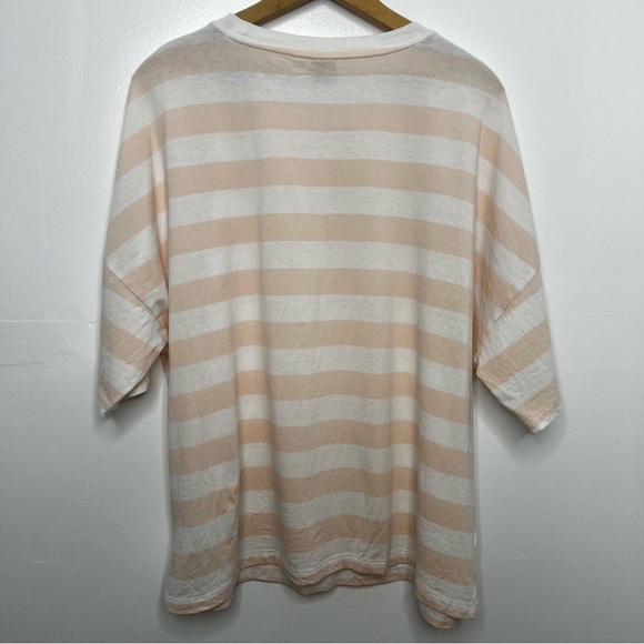 PUMA Cloud Pink Striped Oversized Tee - Picture 5 of 5